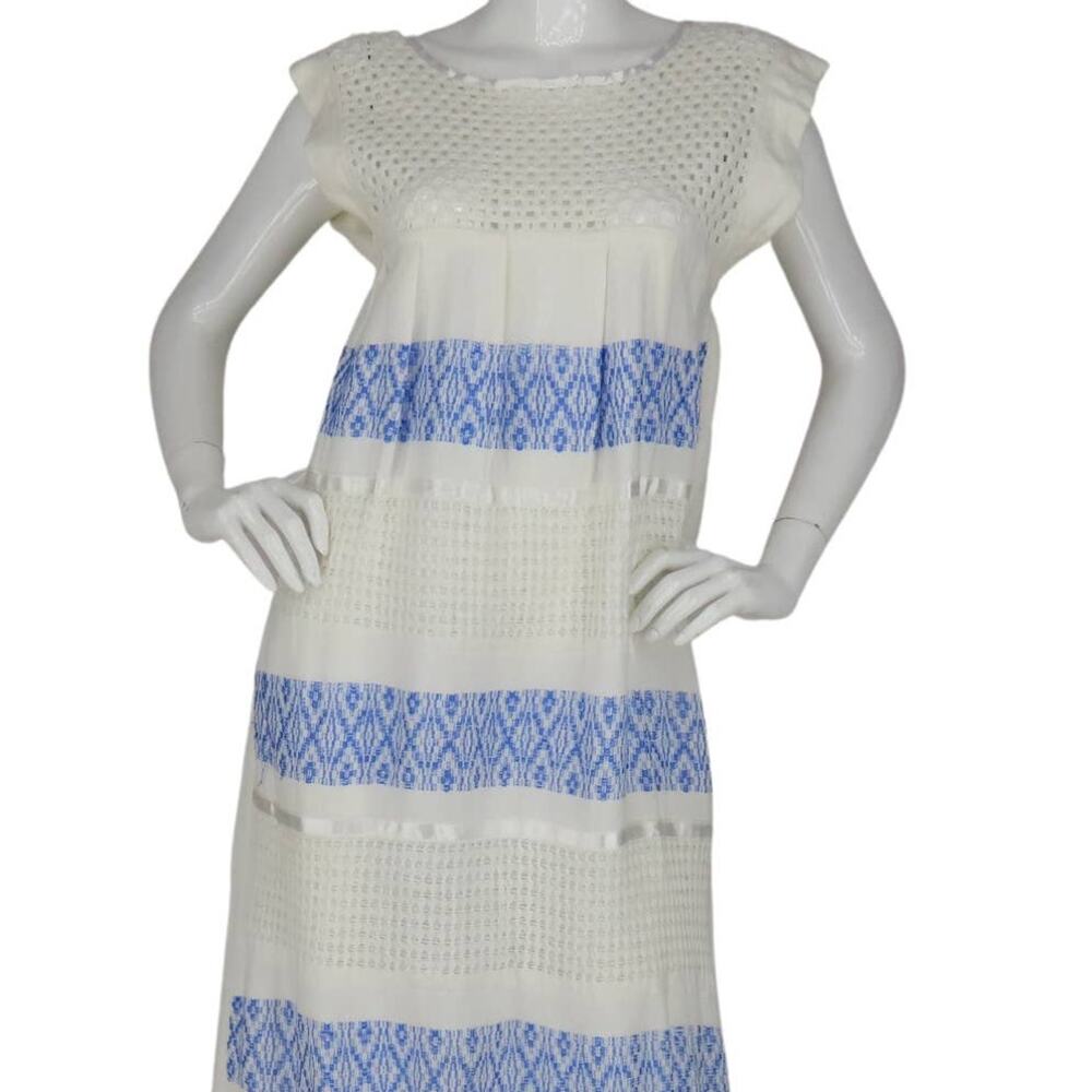 Vintage Lace Embroidered Knit Dress